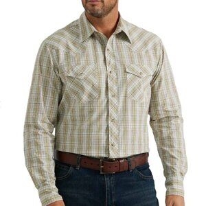 NWT Wrangler Men's 20X Competition Plaid Shirt Size S